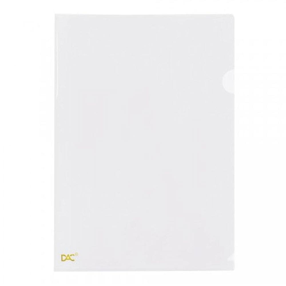 Pasta em L A4 Cristal 042PP/CR pacote c/ 10 unidades Dac