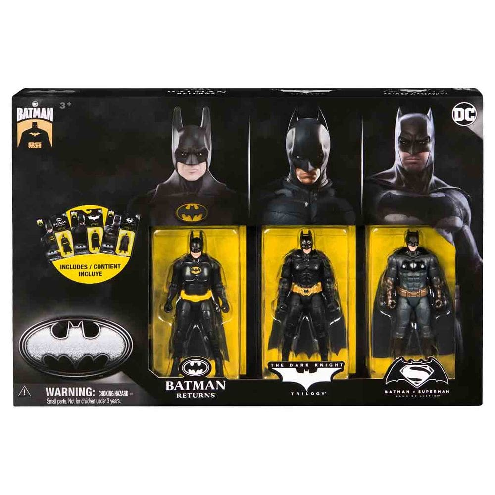 3 Bonecos Batman Edição Aniversário De 85 Anos - Batman
