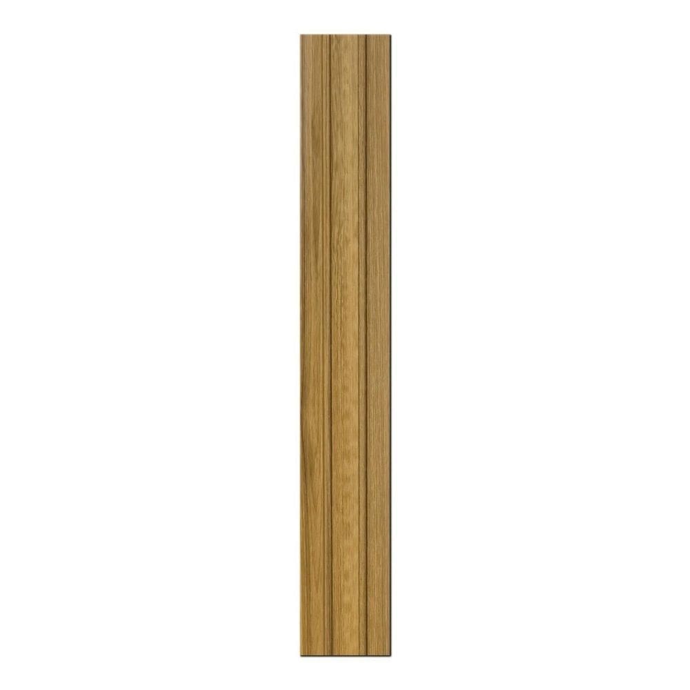 Painel Ripado Interno Amadeirado de Poliestireno 270cm X 12cm 1cm Espessura Formaco Decor Imbuia