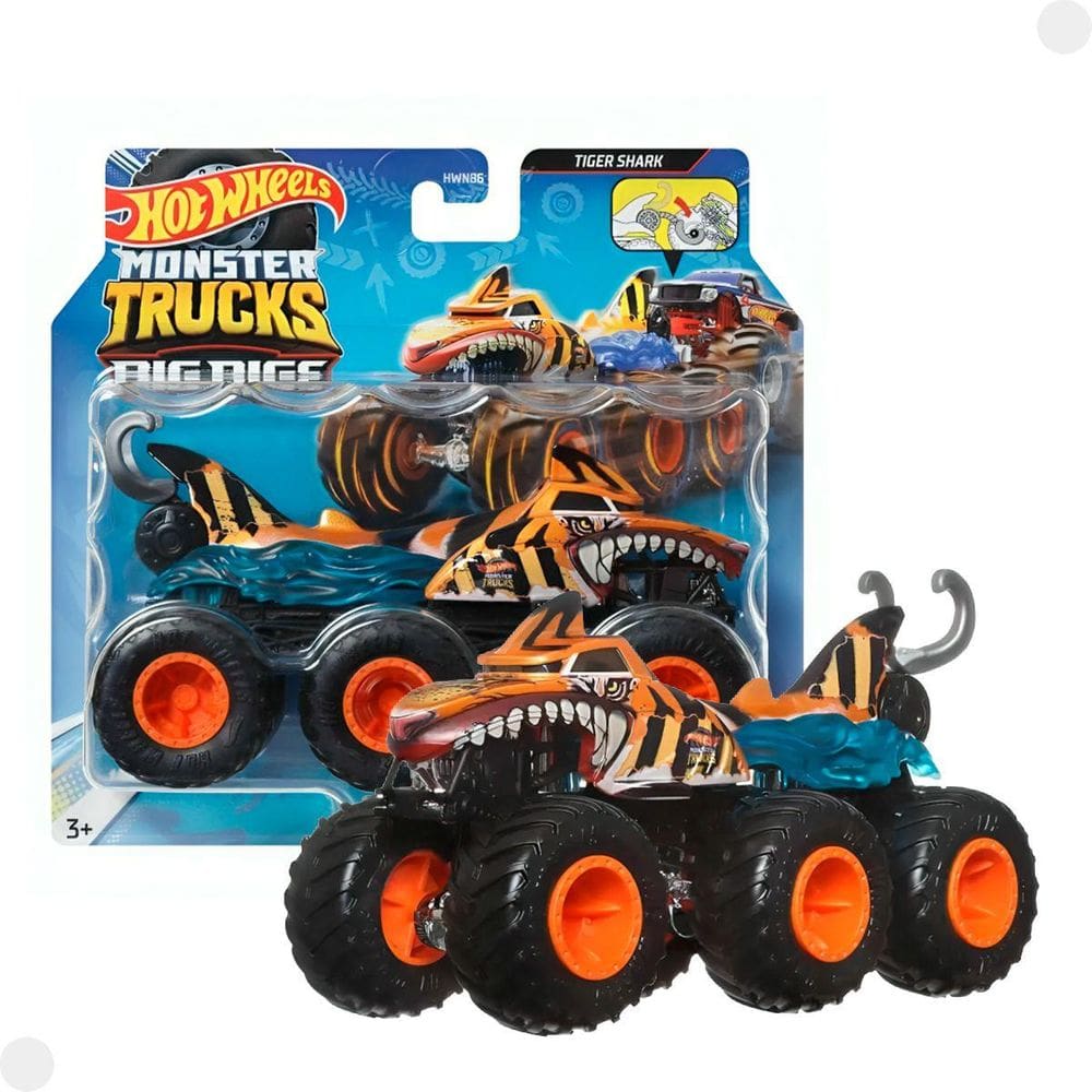 Carrinho - Tiger shark - Monster Trucks Big Rigs MATTEL