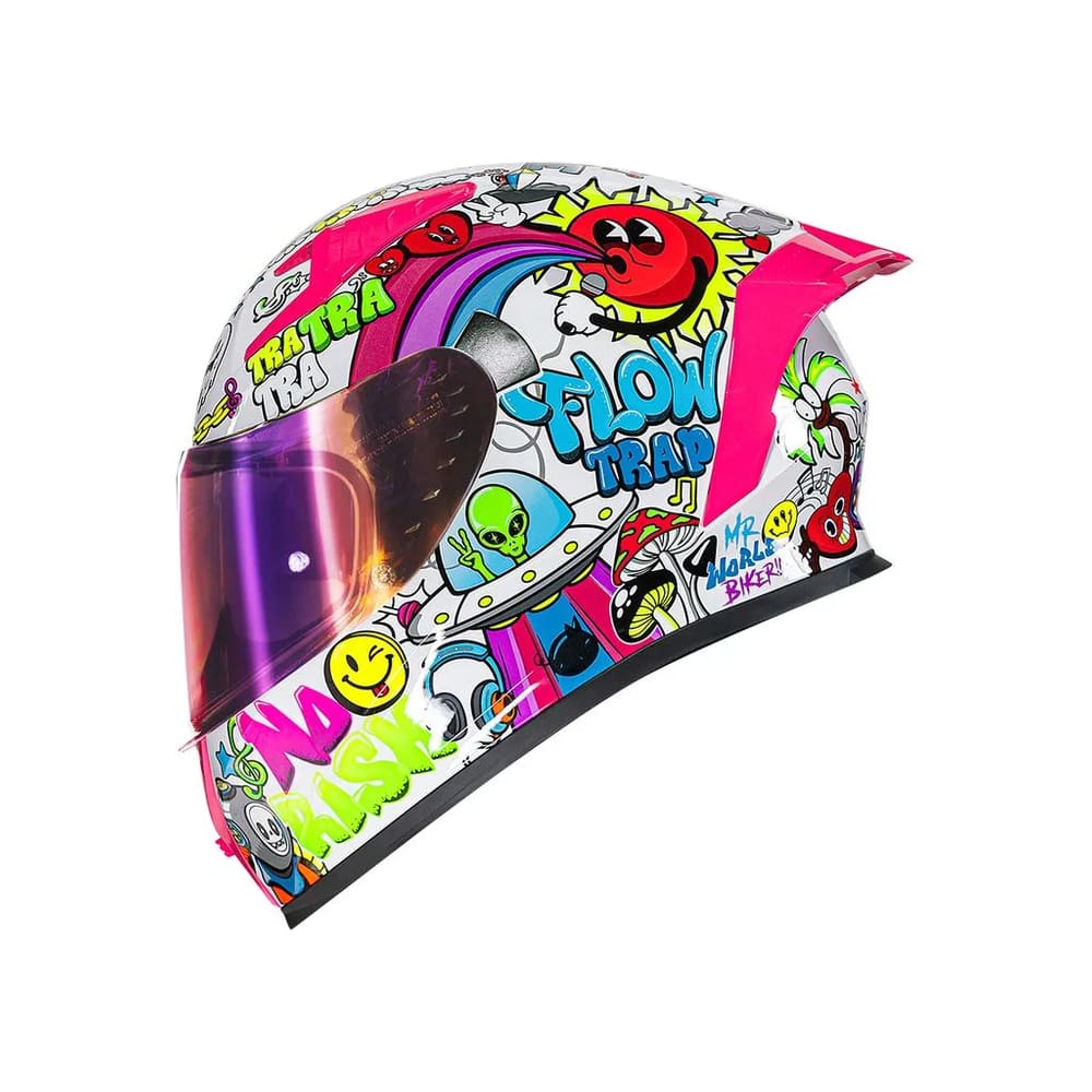Capacete Norisk Flow Trap White Viseira Extra (56)