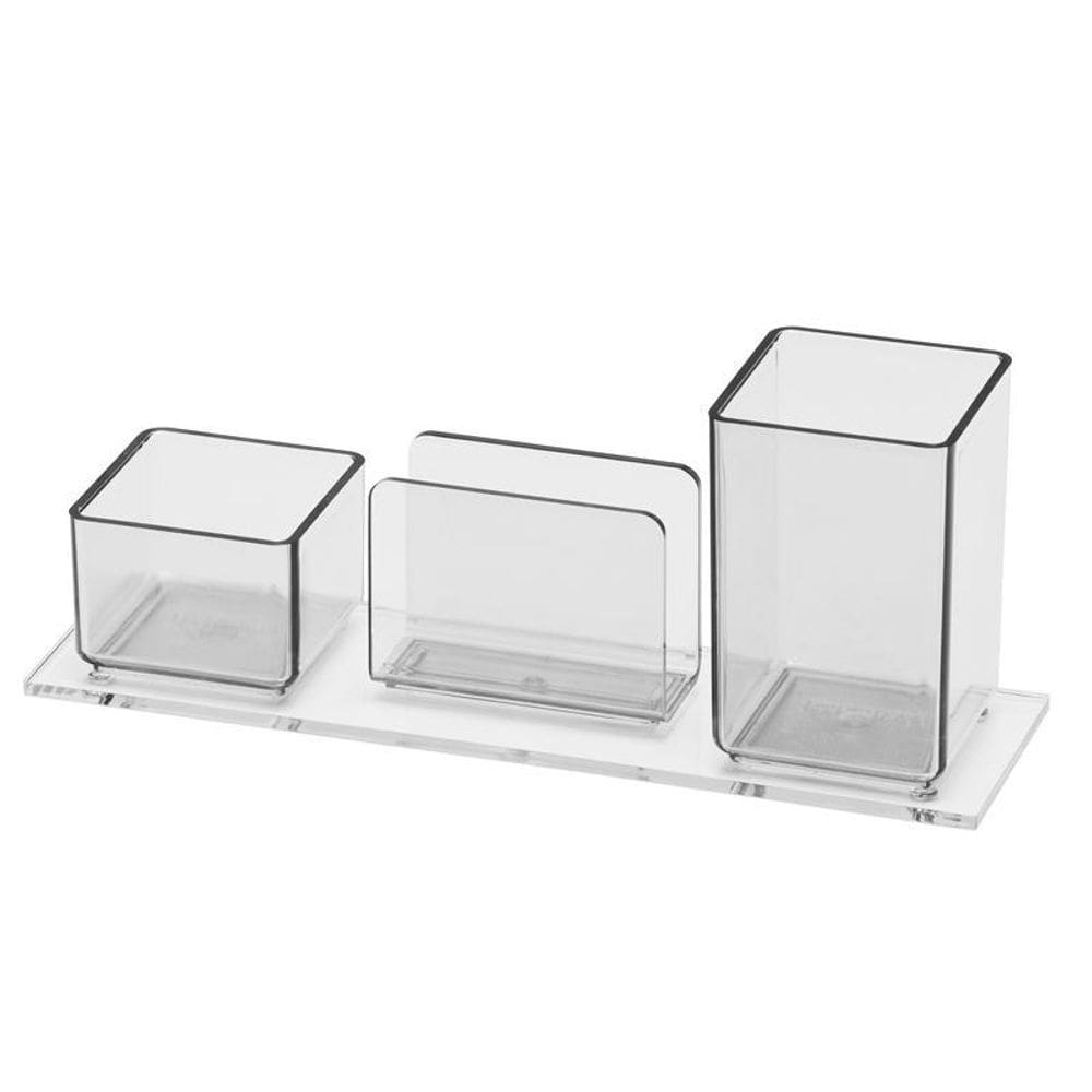 Porta lembrete/lápis/clips cristal 940.3 Acrimet