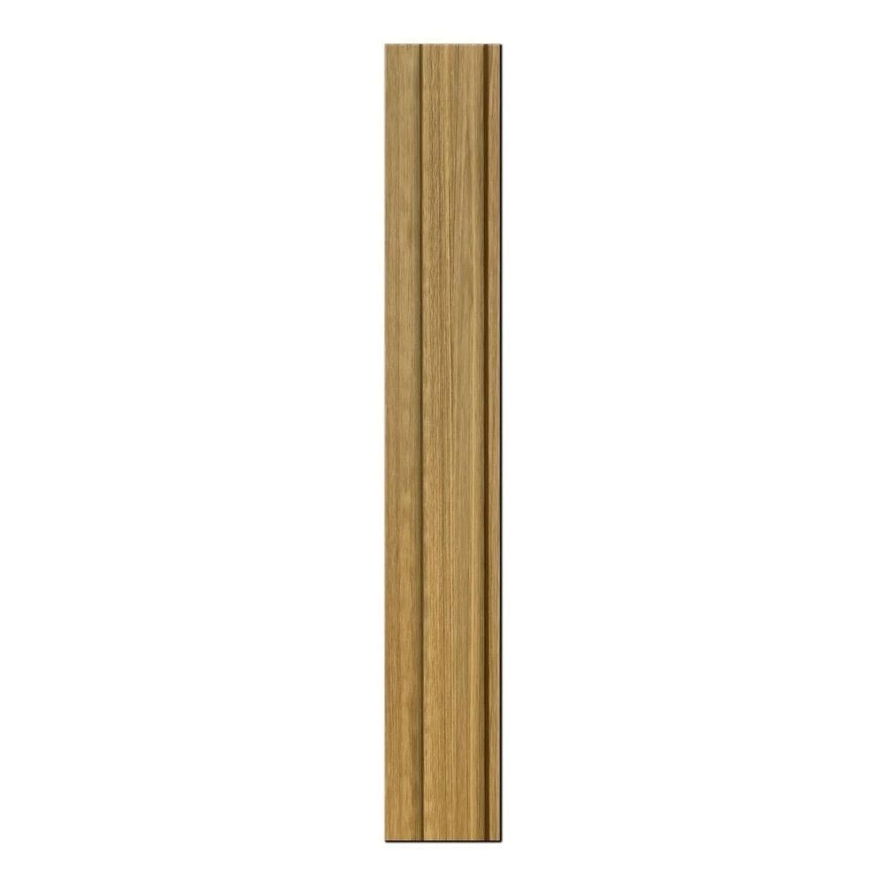 Painel Ripado Interno Amadeirado de Poliestireno 270cm X 11,4cm 2cm Espessura Formaco Decor Imbuia