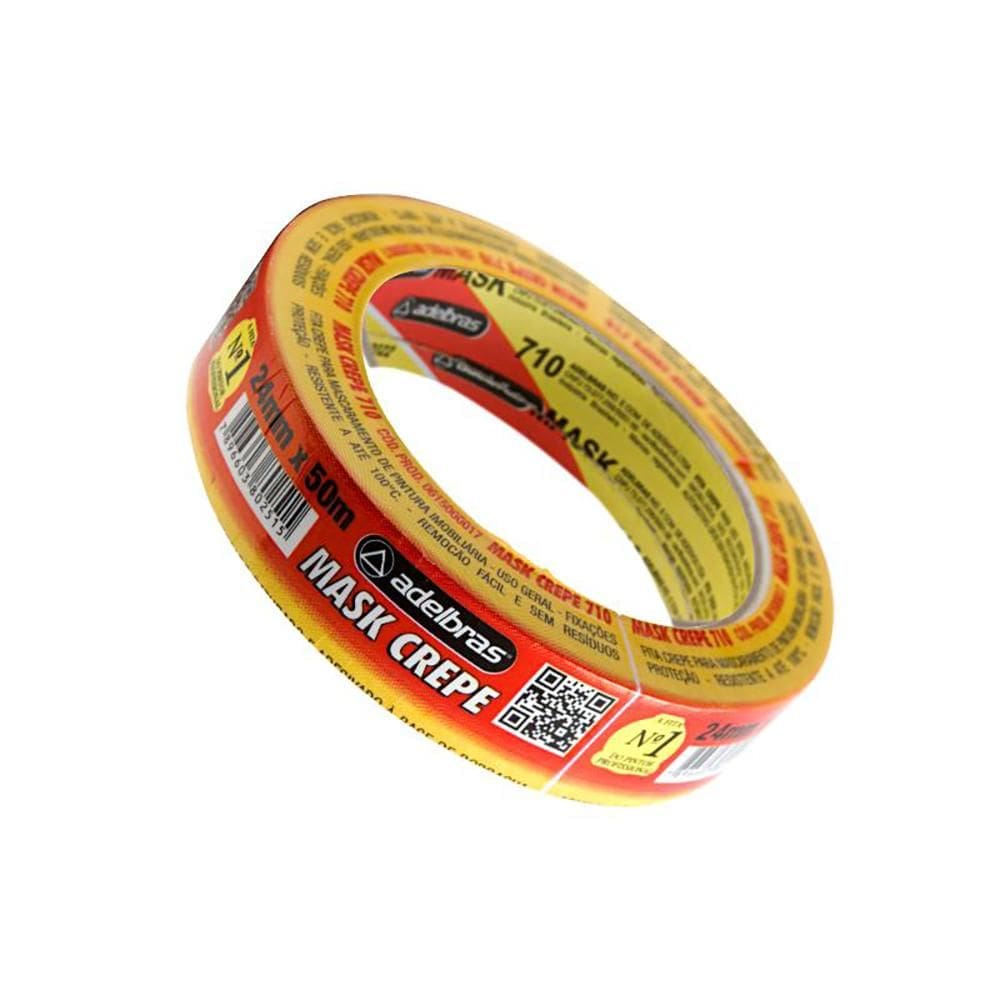 Fita crepe 24mmx50m - Mask 710 - Adelbras