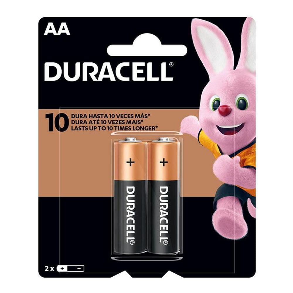 Pilha alcalina pequena AA c/ 2 unidades Duracell
