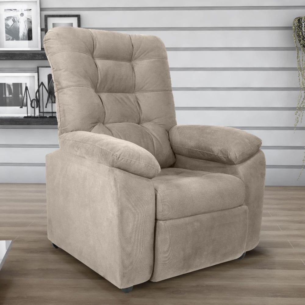 Poltrona Reclinável Bege Onix MX61 Matrix