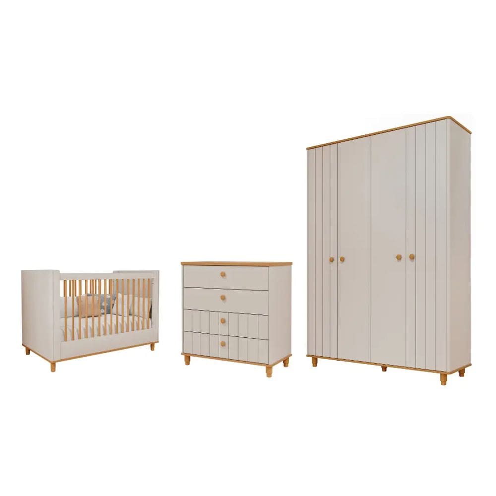 Quarto completo Bebe Rêtro Permobili Cupcake MDF