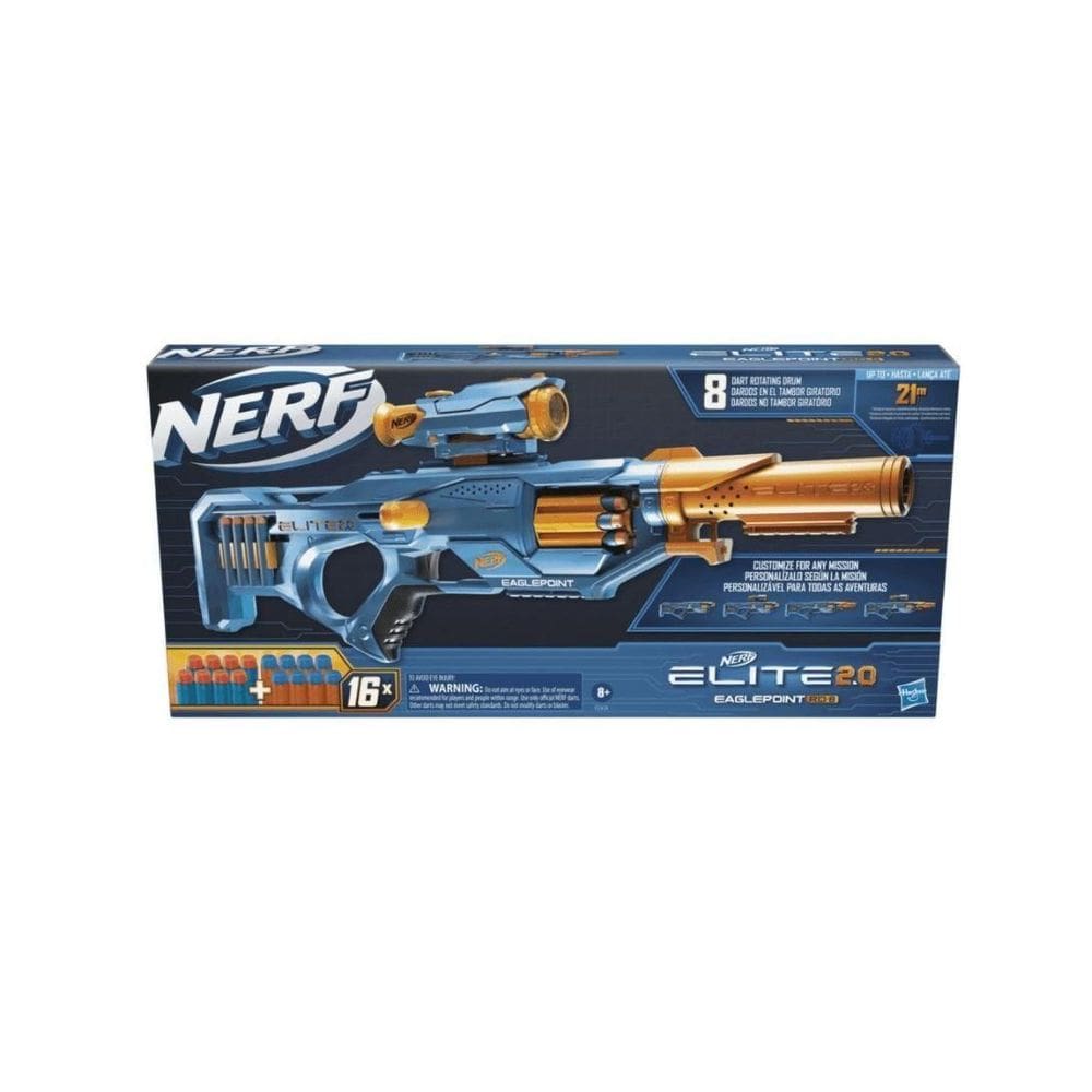 Lancador Nerf Elite 20 Eaglepoint RD-8 Hasbro F0424 HASBRO