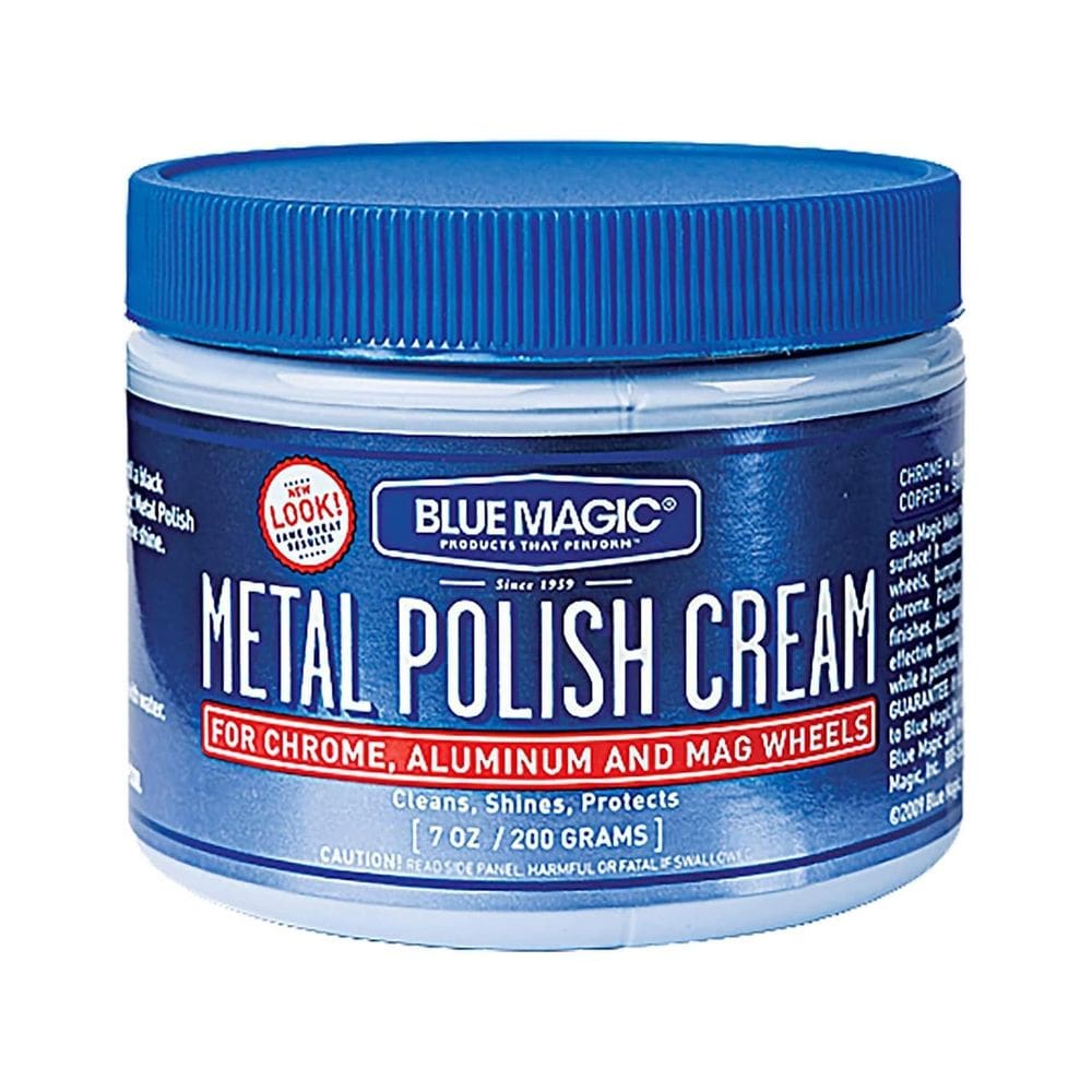 Creme de polimento de metal Blue Magic 400 200 ml para todas as superfícies metálicas