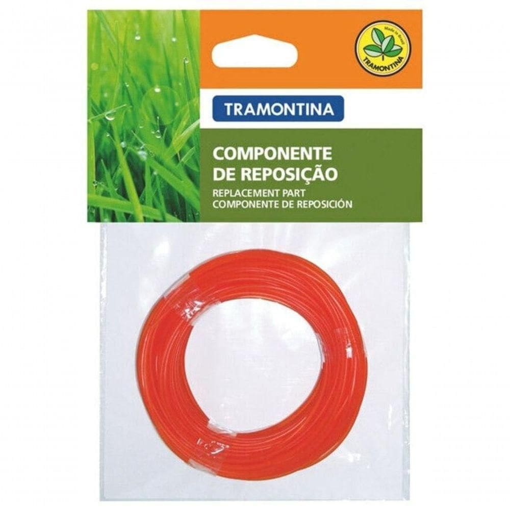 Fio De Nylon Para Roçadeira Tramontina 2,4mm Com 12m De Comprimento