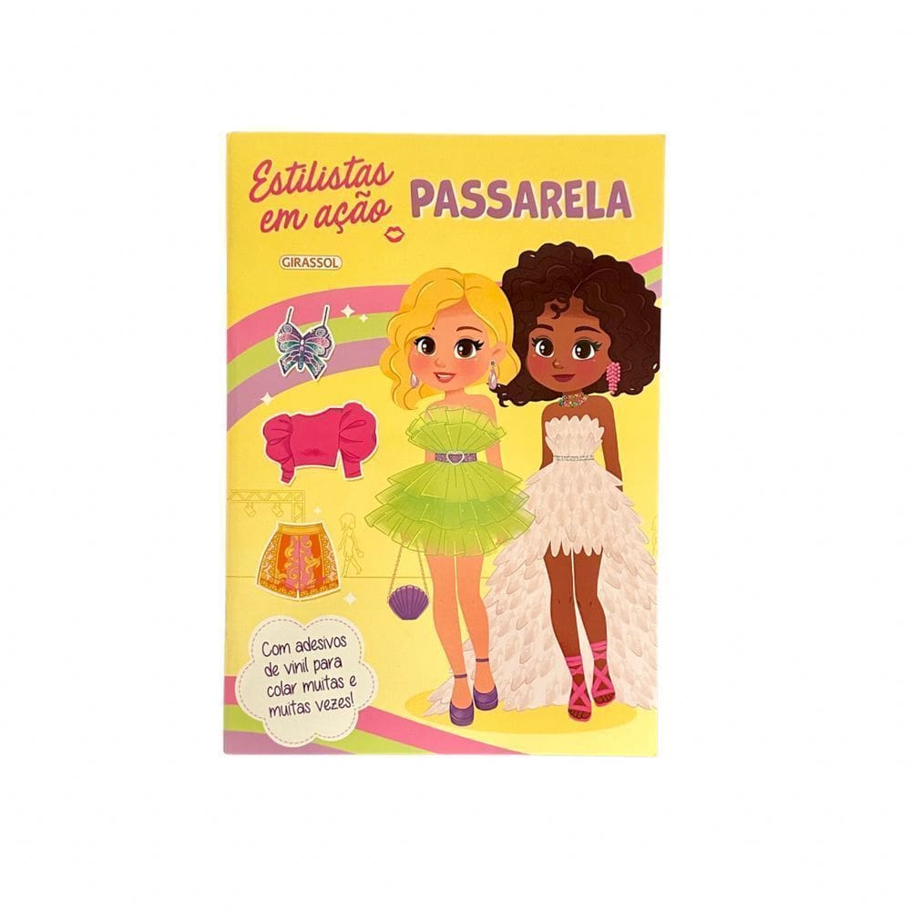 Estilistas Em Ação - Passarela - Com Adesivos de Vinil Para Colar Muitas Vezes!