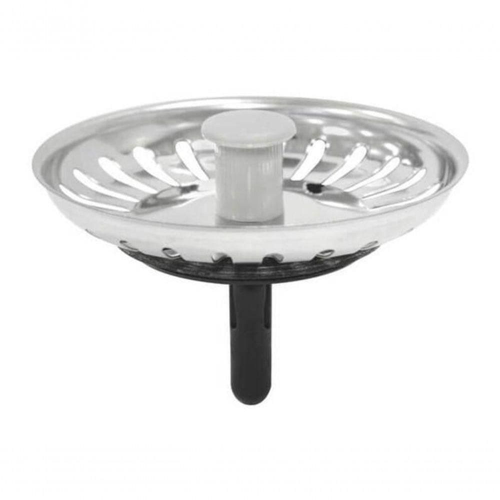 Tampa De Válvula Tramontina Econômica 4 1-2” Em Inox Polido Para Pias E Cubas