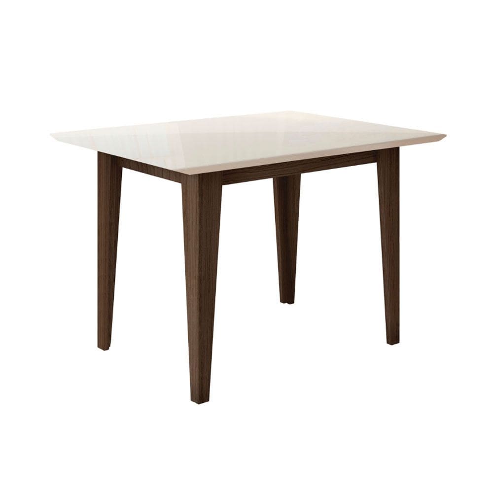 Mesa para Sala de Jantar 90cm Retangular Tampo Chanfrado Kate Poliman