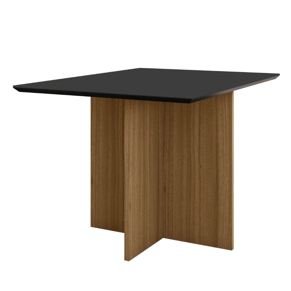Mesa de Jantar Retangular Tampo Chanfrado sem vidro 90cm Helô Poliman Móveis