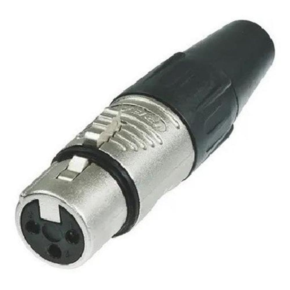 Conector Xlr Canon Femea Niquelado Rc3F Rean