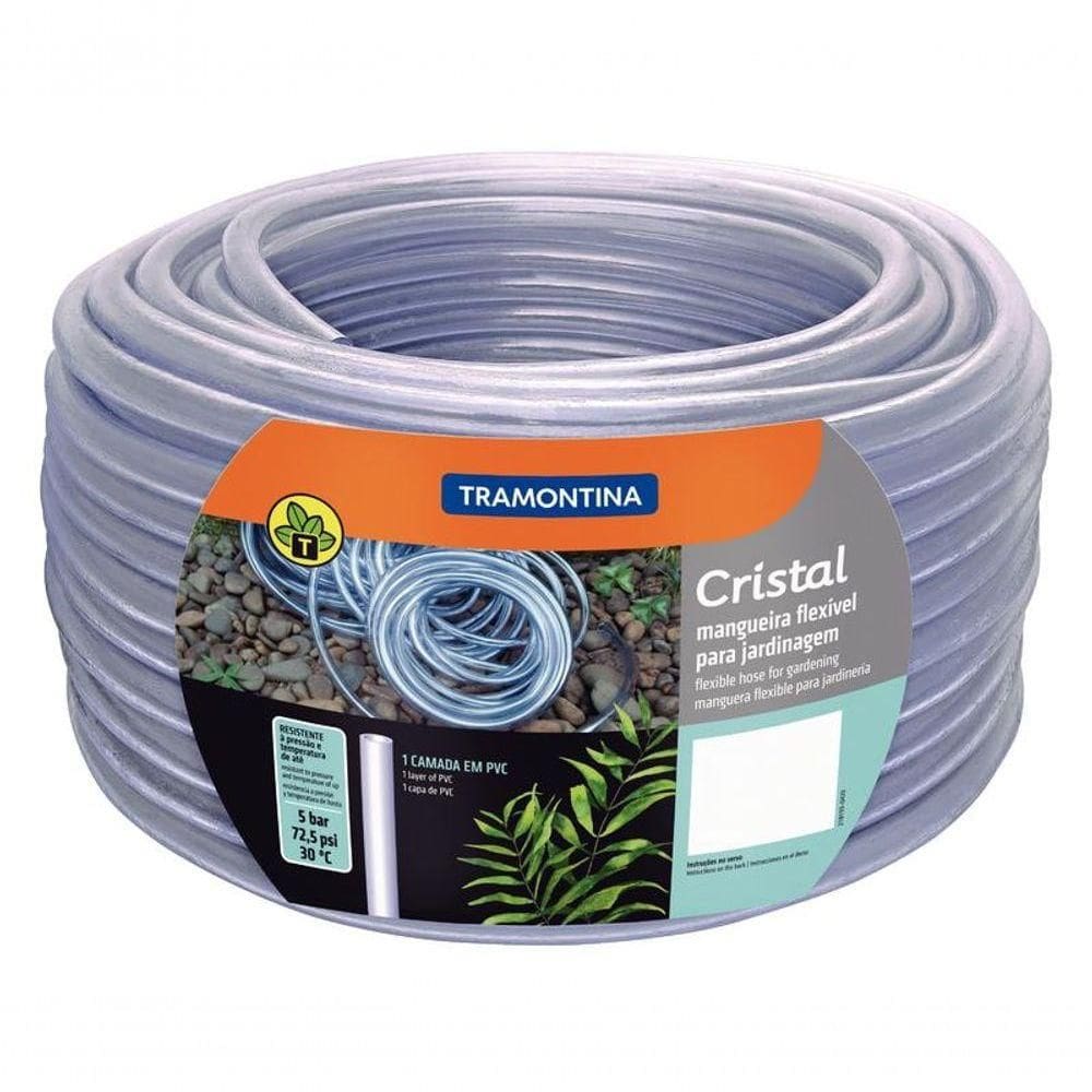 Mangueira Cristal Tramontina Em Pvc 1 Camada 200m