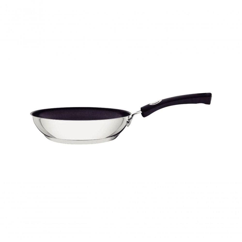 Frigideira Rasa Tramontina Solar Silicone 20cm Em Inox E Revestimento Interno Antiaderente