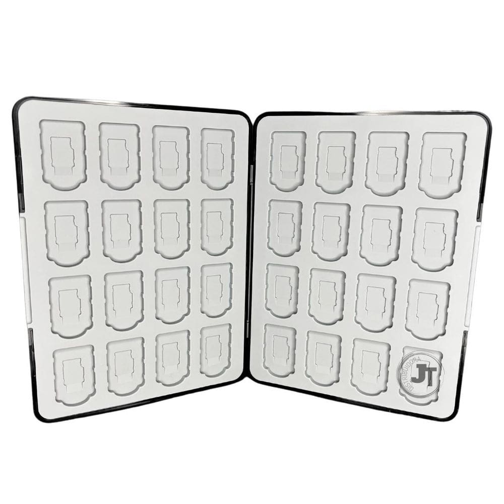 Estojo Magnético Nintendo Switch 64 Cartuchos Micro/Sd Porta