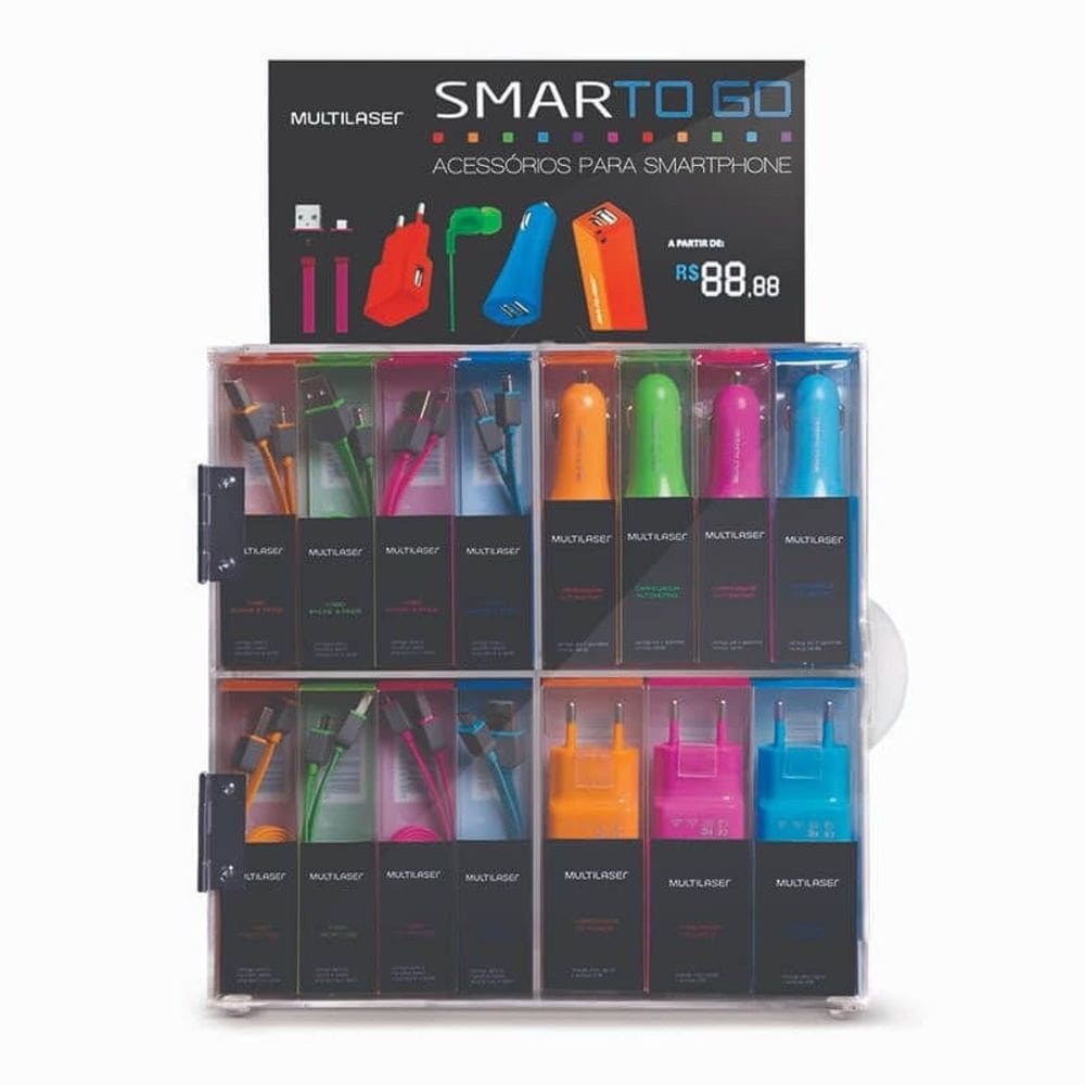 Kit De Acessórios Multilaser Smartogo Starter  Cb079 X16/ C
