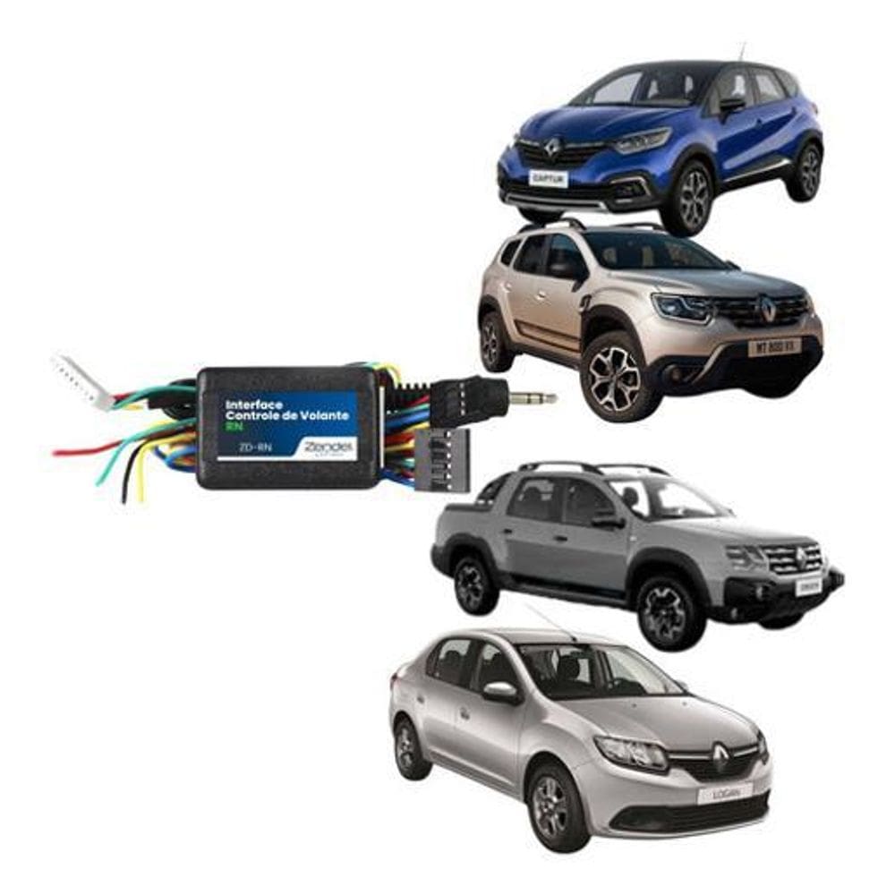 Interface Controle Volante Comando Som Multimidia Renault
