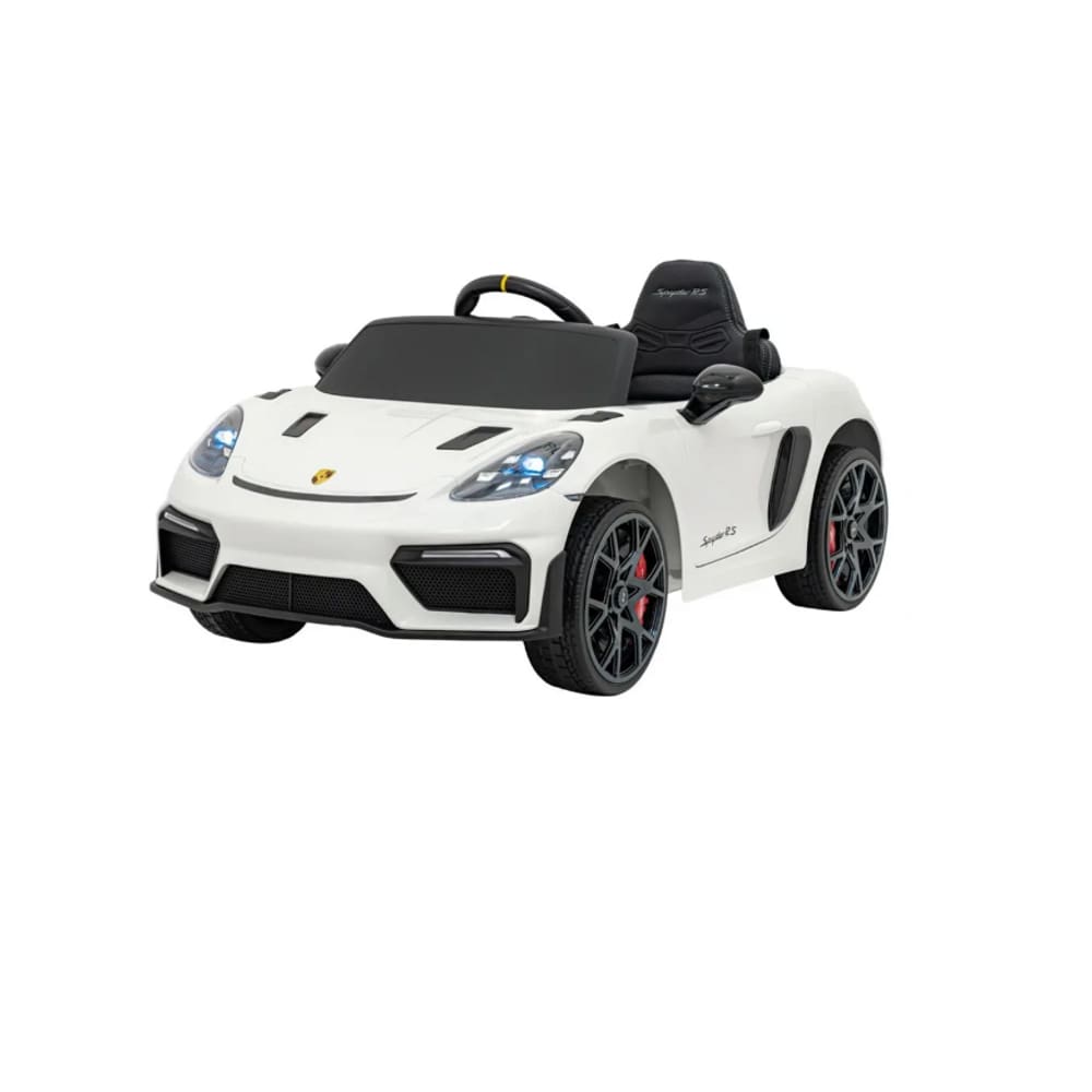 Carro Elétrico Infantil Porsche Spyder 718 RS 12V Branco