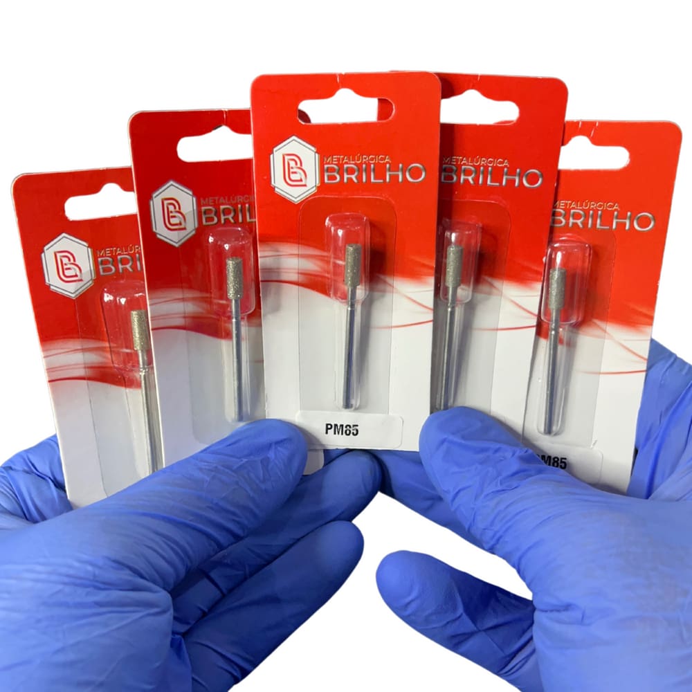 Broca Diamantada 085 Brilho - Kit com 5 Brocas