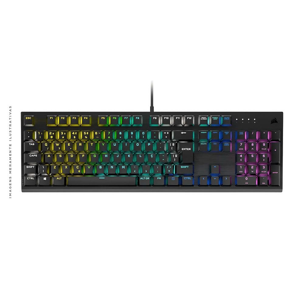 Teclado Gamer Corsair RGB K60 Pro com Fio CH-910D019-SP