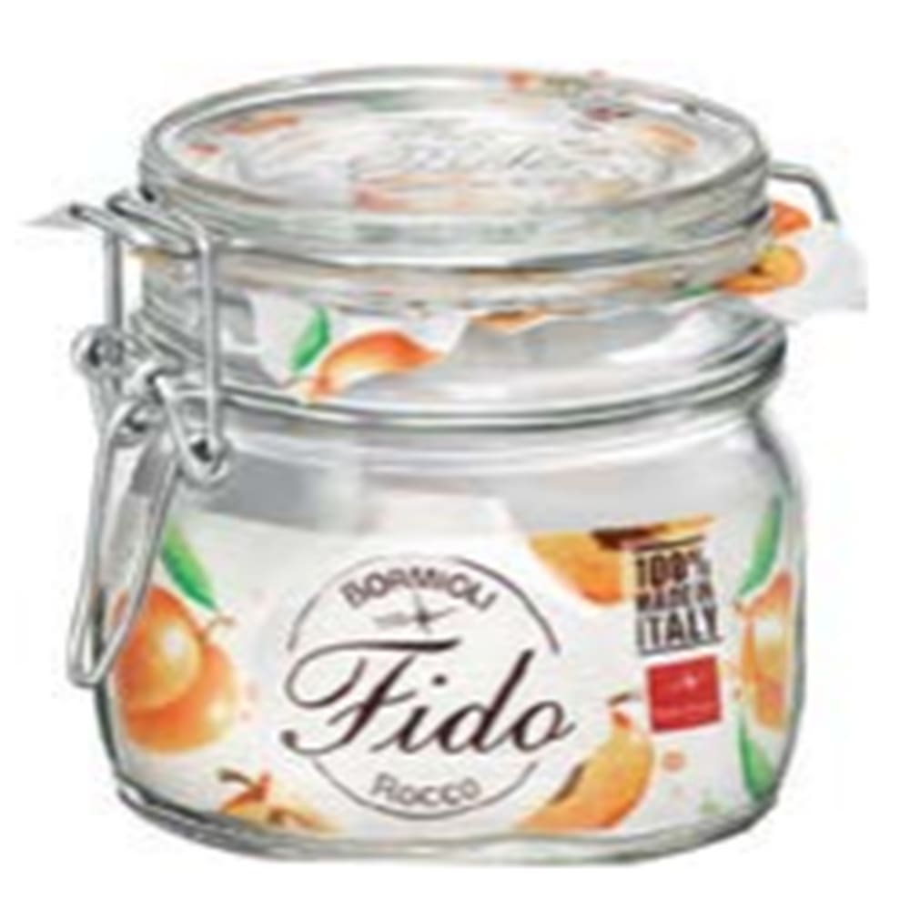 Pote de vidro hermético transparente - 500 ml