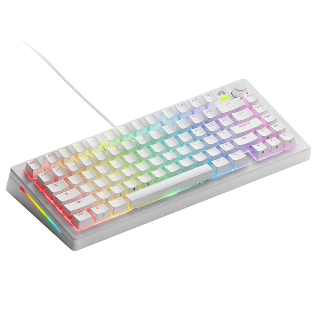 Teclado Gaming Glorious GMMK 3 RGB White - com Cabo (Ingles)