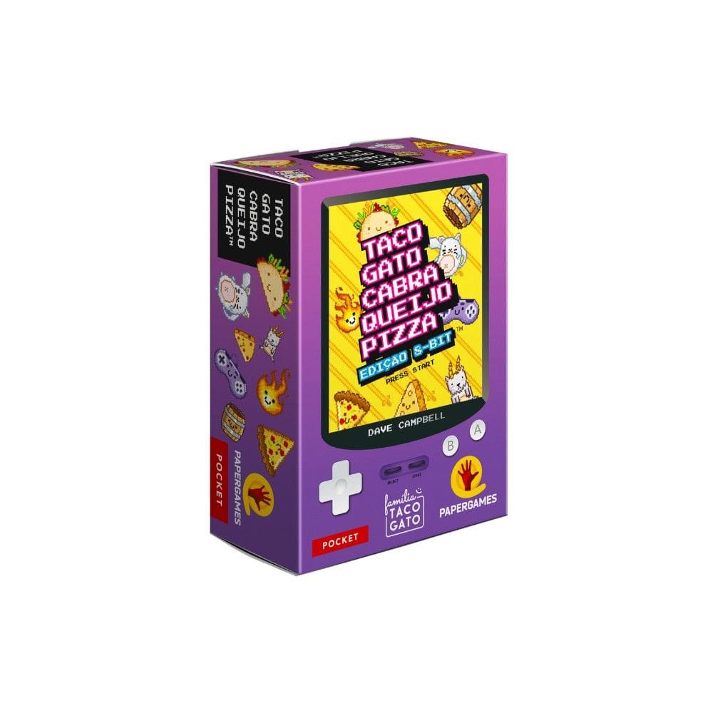 Taco Gato Cabra Queijo Pizza: Edição 8-Bit (Família Taco Gato) Jogo de Cartas Papergames