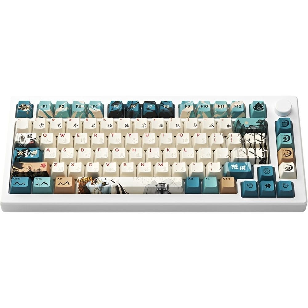 Teclado Gamer Mecanico Akko PC Joy Of Life RGB Switch Yellow