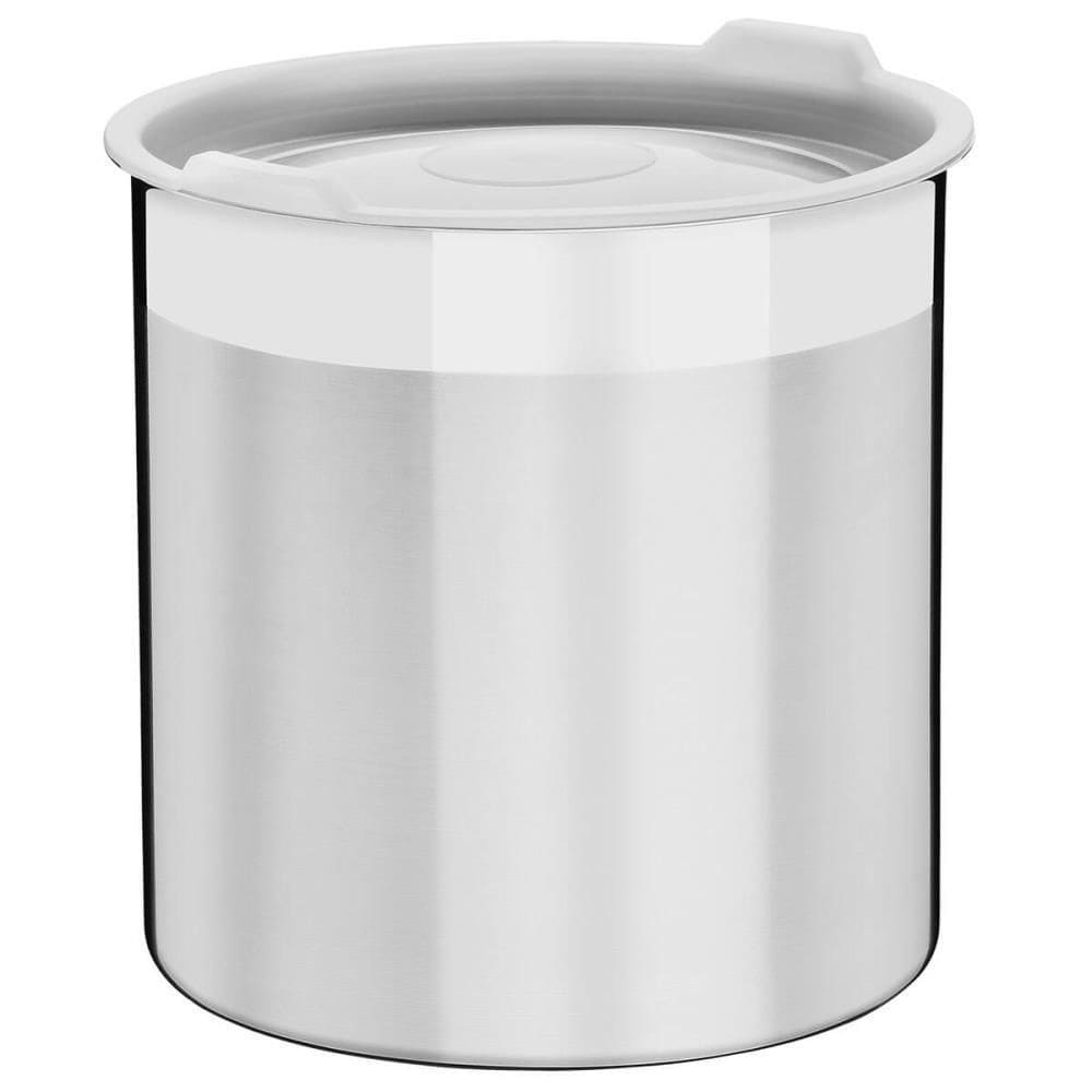 Pote Tramontina Cucina Em Aço Inox Para Mantimentos Com Tampa Plástica 16cm 3,4l 61227160