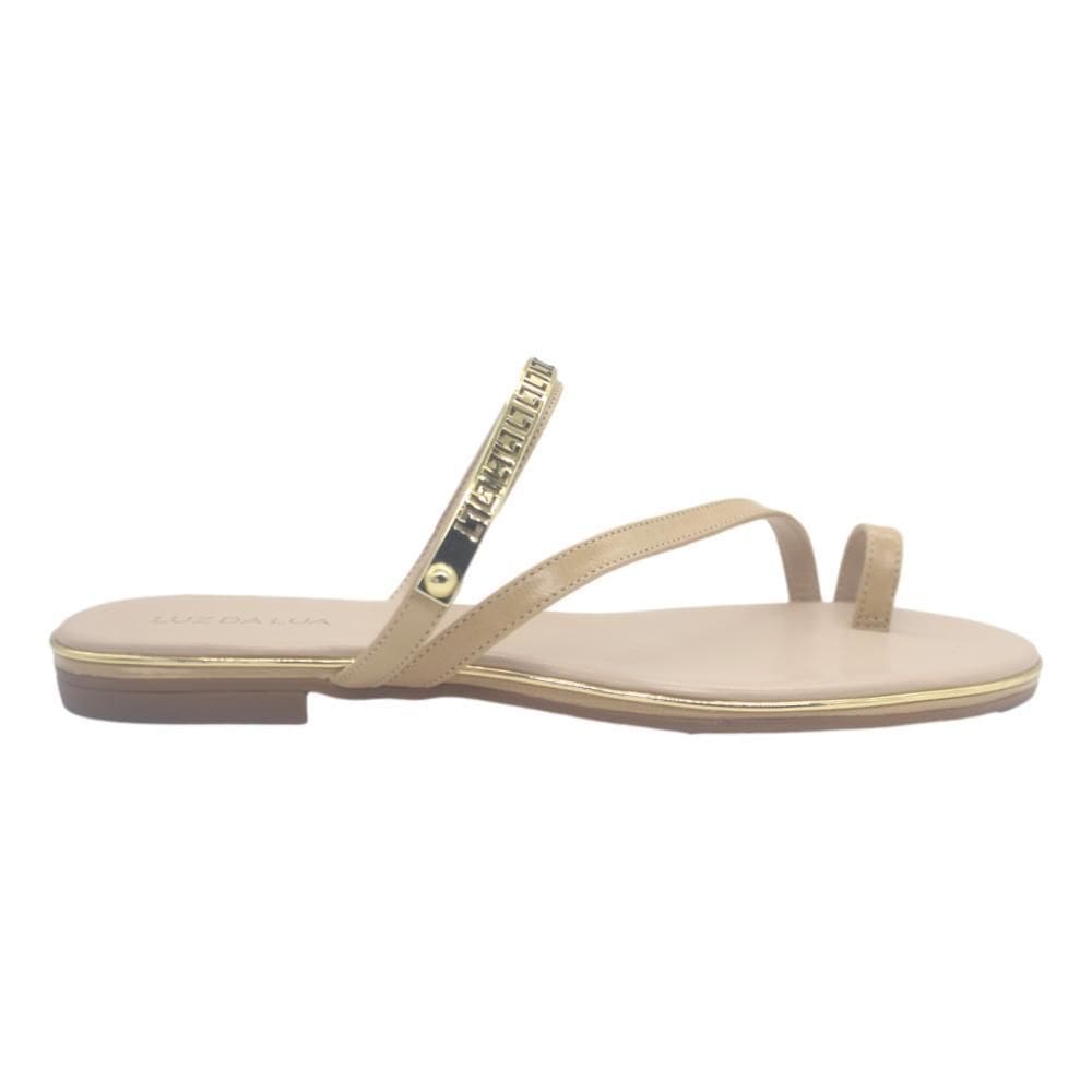 Chinelo Couro Feminino Luz Da Lua Atacama  54870067