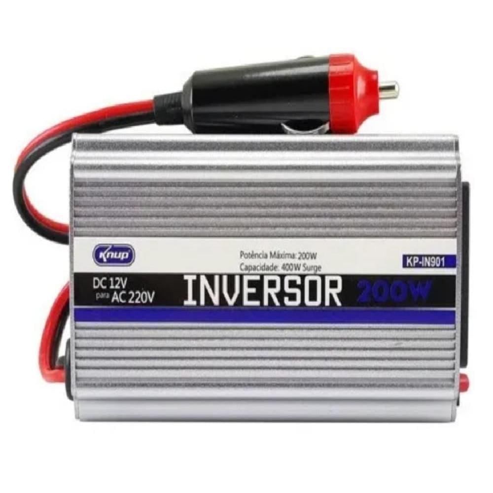 Inversor Transformador de Tensão Veicular e Embarcações 200W 220V KP-IN901