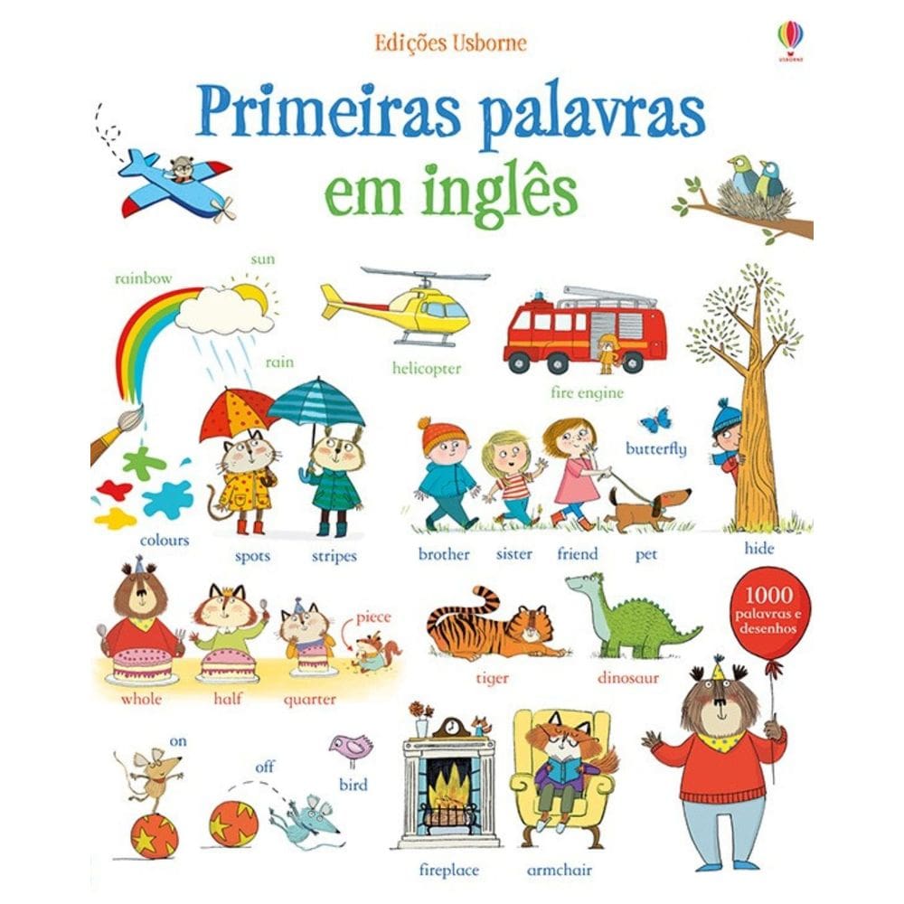 Primeiras Palavras em Inglês | Editora Usborne | Livro Infantil