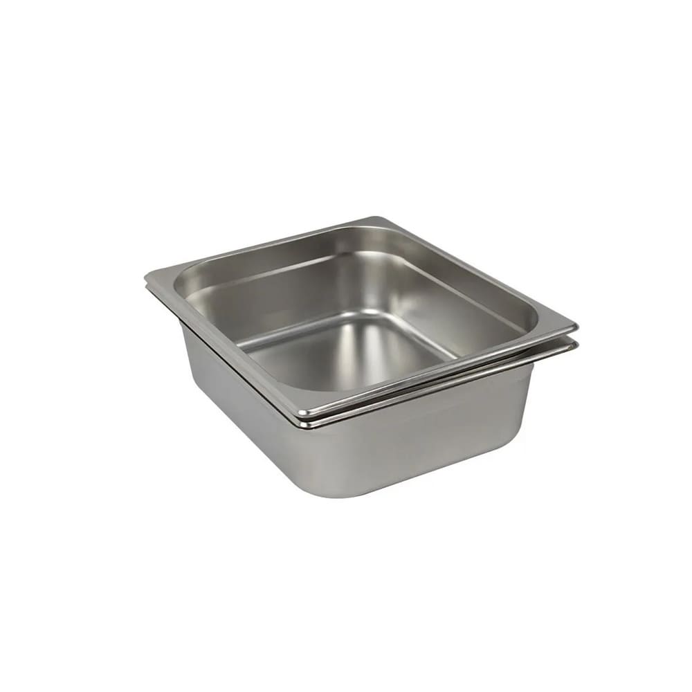 2 Cubas Gastronômica Buffet GN 1/2 65mm Aço Inox Sem Alça