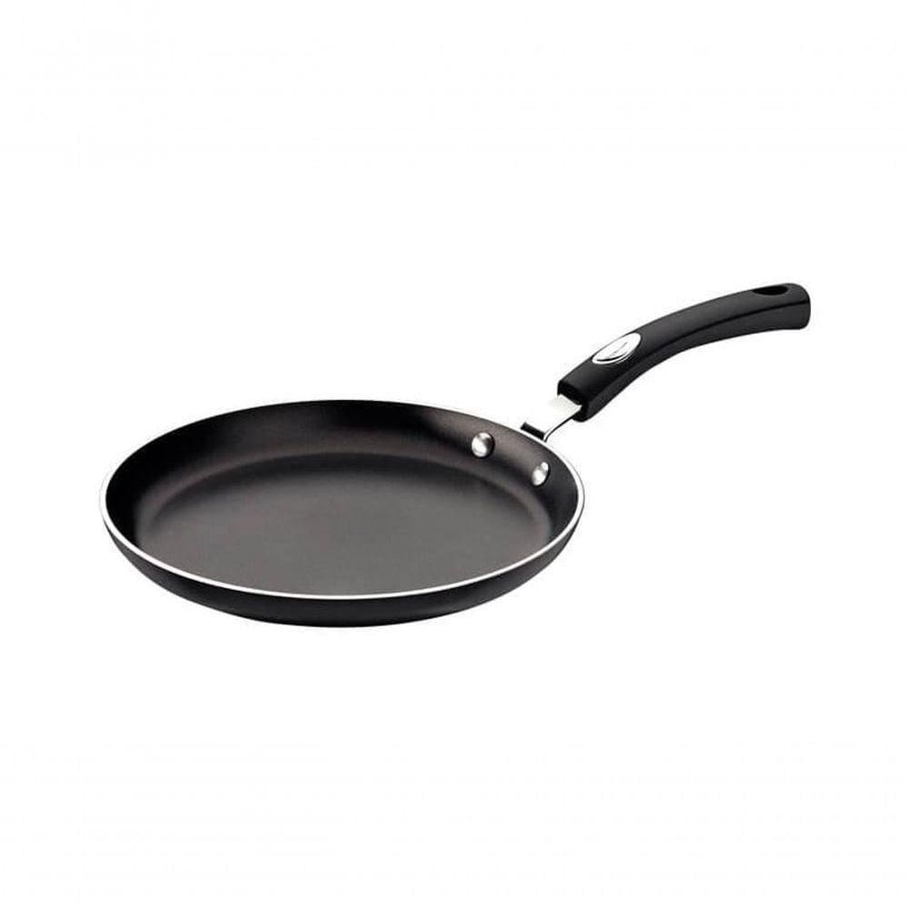 Panquequeira Tramontina Mônaco Induction Com Revestimento Interno E Externo Antiaderente Starflon Premium Preto 22cm