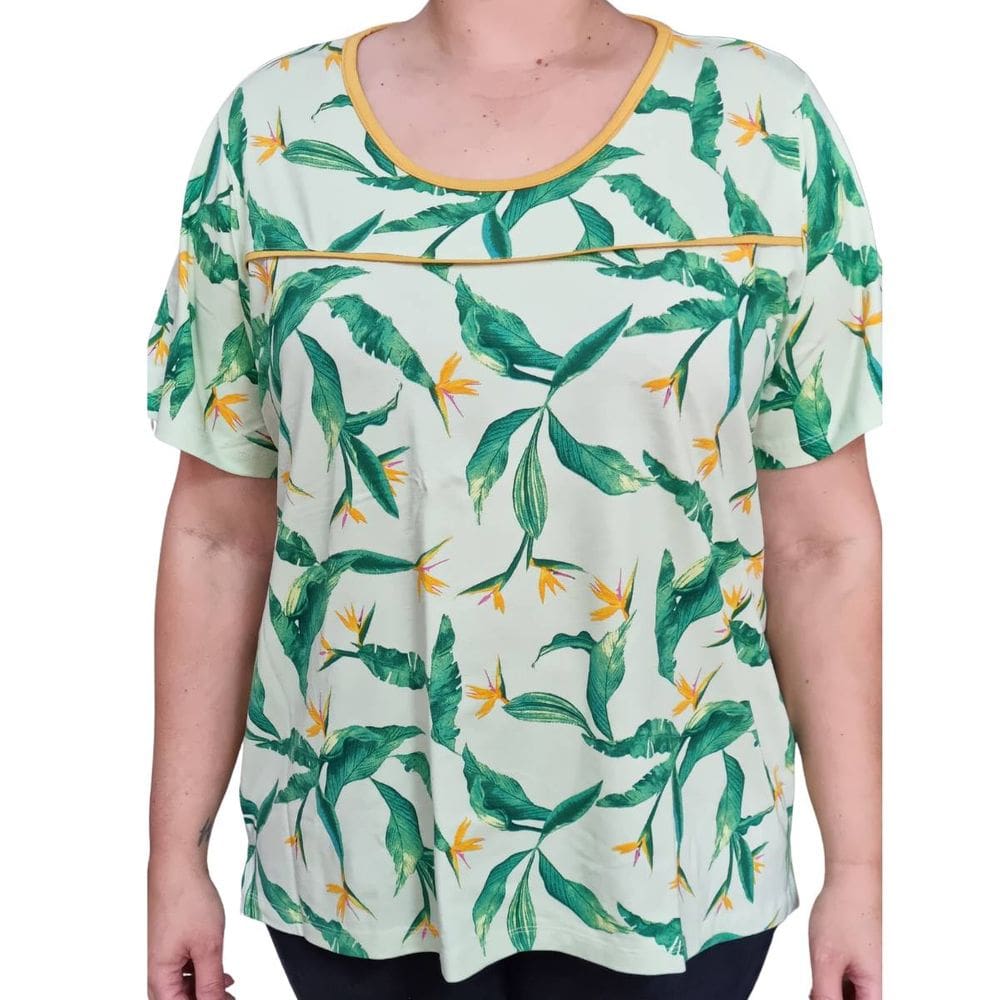 Blusa Feminina MC Biografia Estampada Plus Size