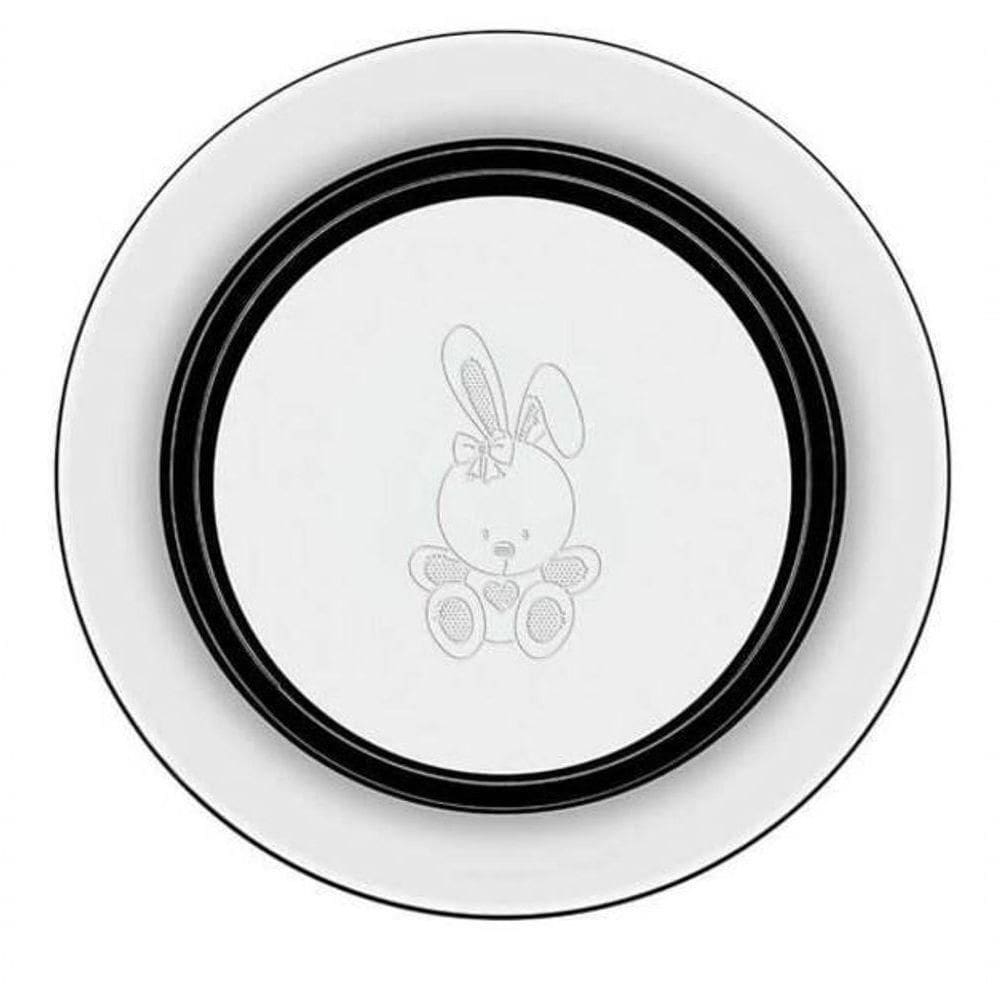 Prato Infantil Tramontina Le Petit Coelhinho 23cm Em Aço Inox