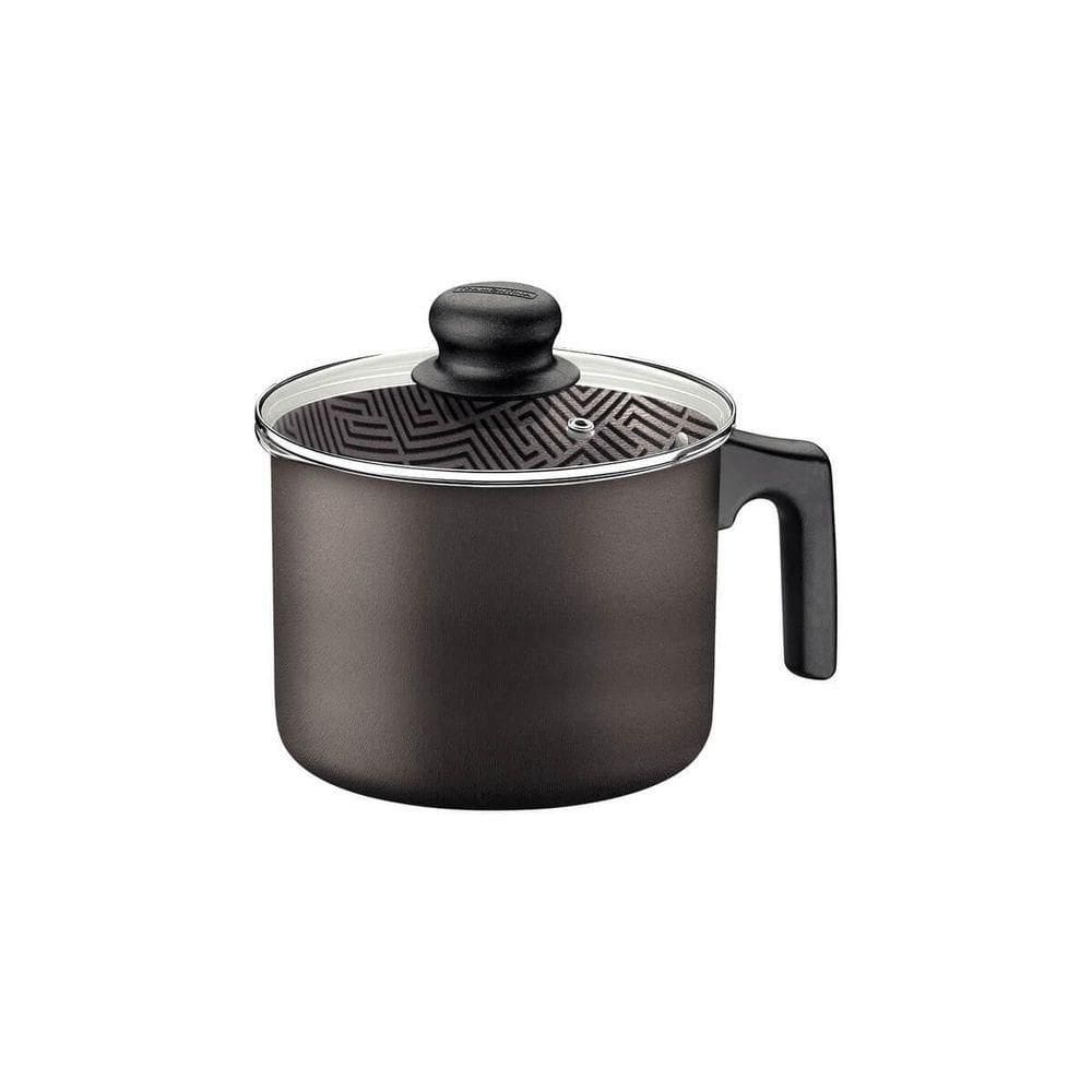 Fervedor Tramontina Paris 14cm Em Alumínio Com Revestimento Antiaderente Chumbo Com Tampa De Vidro