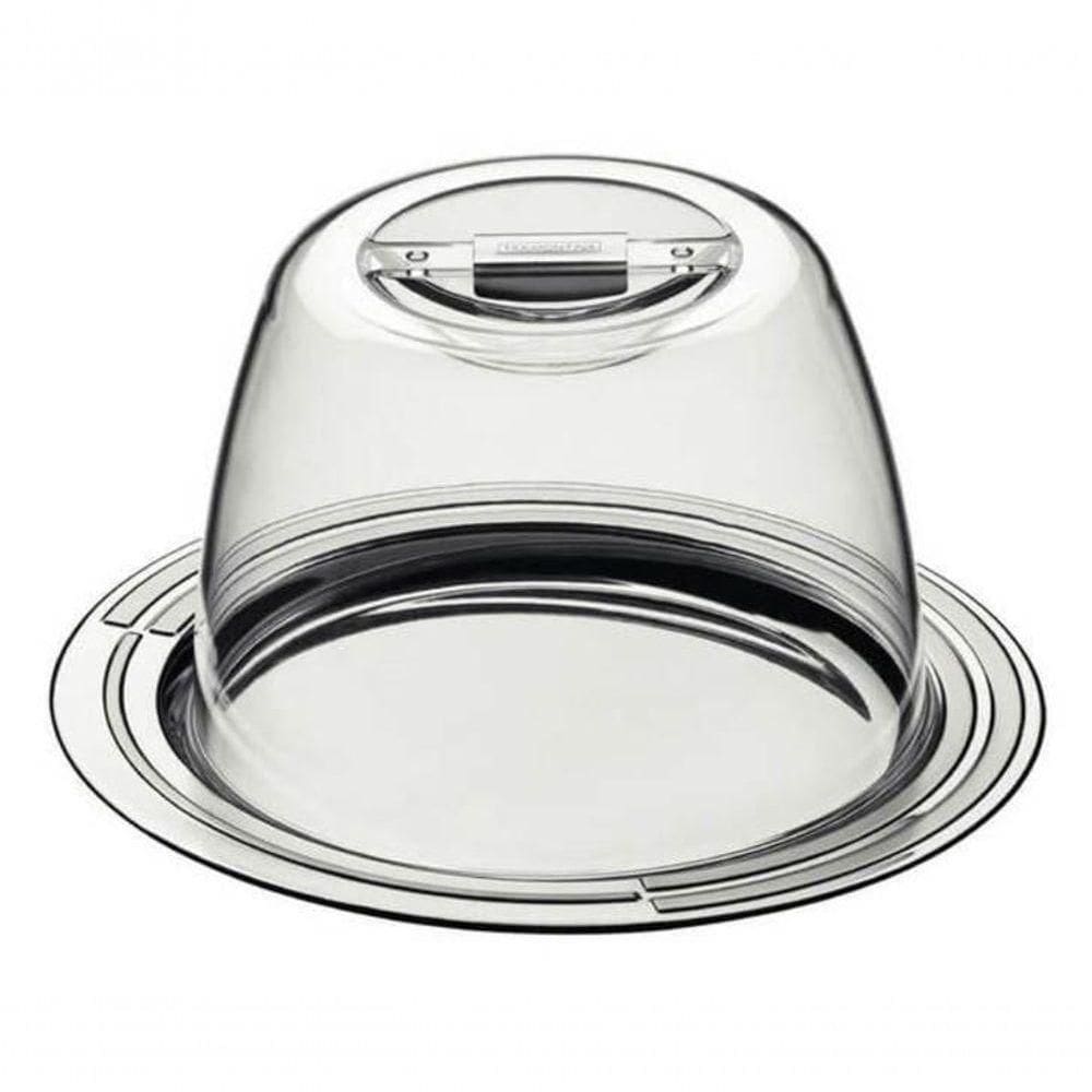 Porta-queijo Tramontina Ciclo Em Aço Inox 20cm