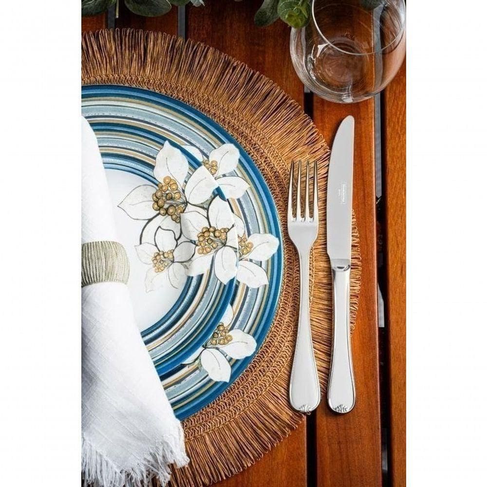 Prato Sobremesa Tramontina Nix 21cm Em Porcelana Decorada