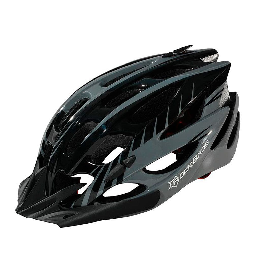Capacete Bike Ciclismo Refletivo Preto e Cinza Rockbros