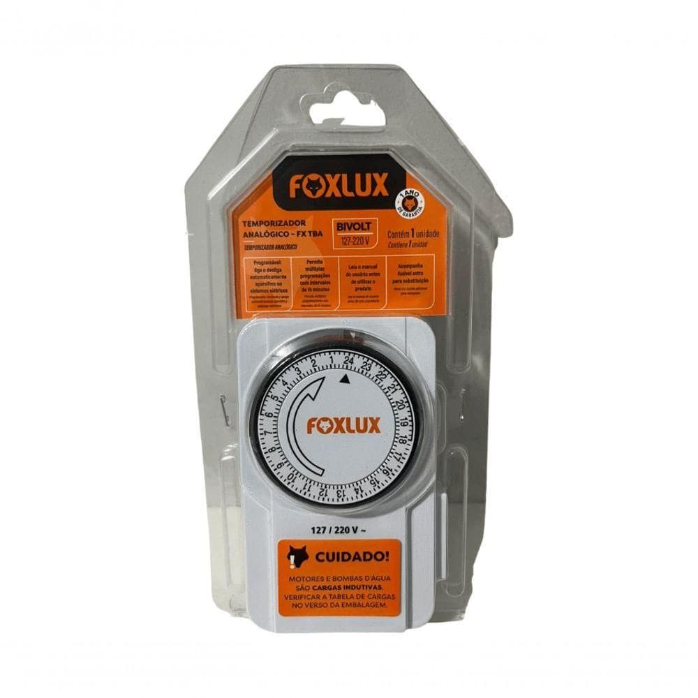 Timer Temporizador Programador Analogico Bivolt Foxlux
