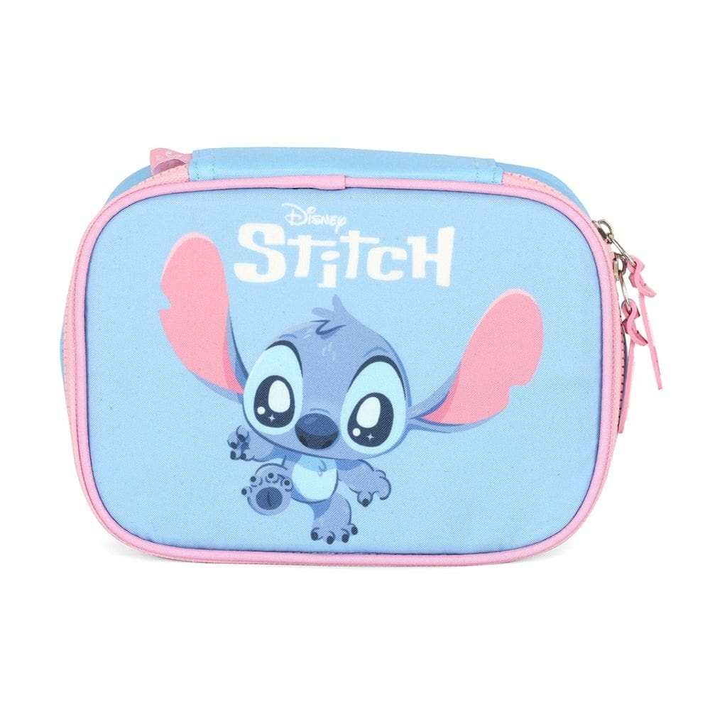 Estojo Escolar Box Stitch Disney Infantil Meninas 100 pens