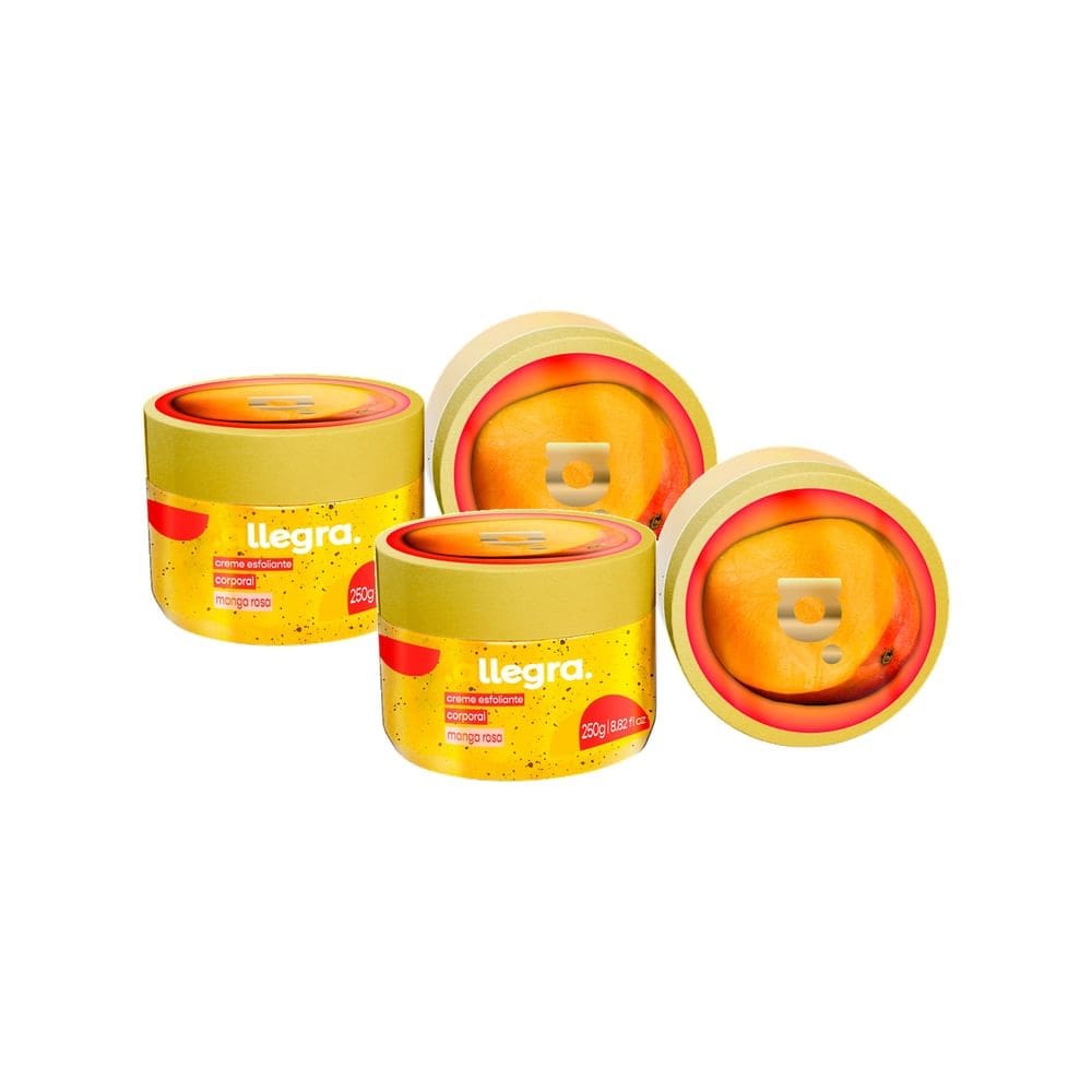 Kit 2 Creme Esfoliante Corporal Allegra Manga Rosa 250g