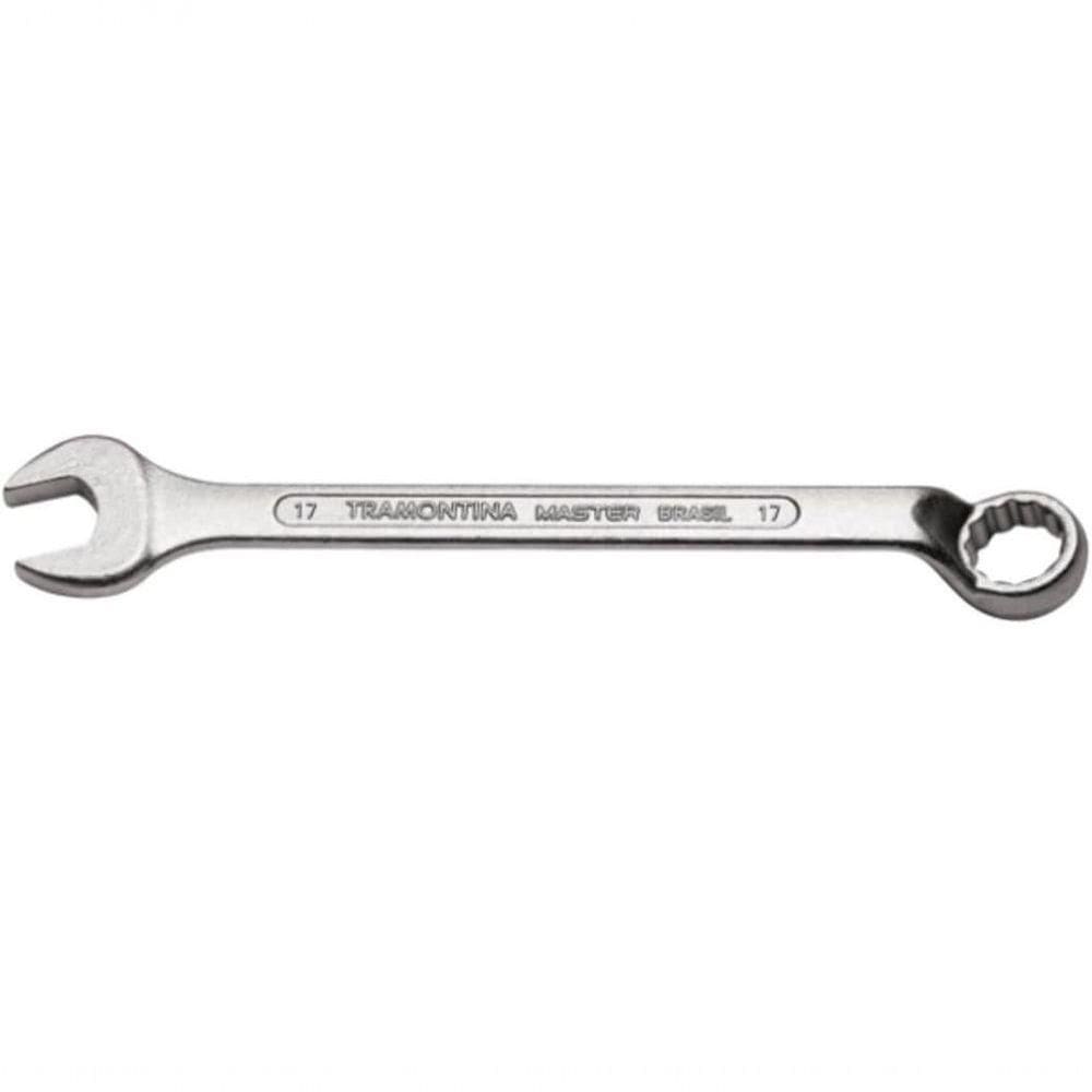 Chave Combinada Tramontina Master 17 Mm Com Pescoço Corpo Forjado Em Aço Especial Cromado