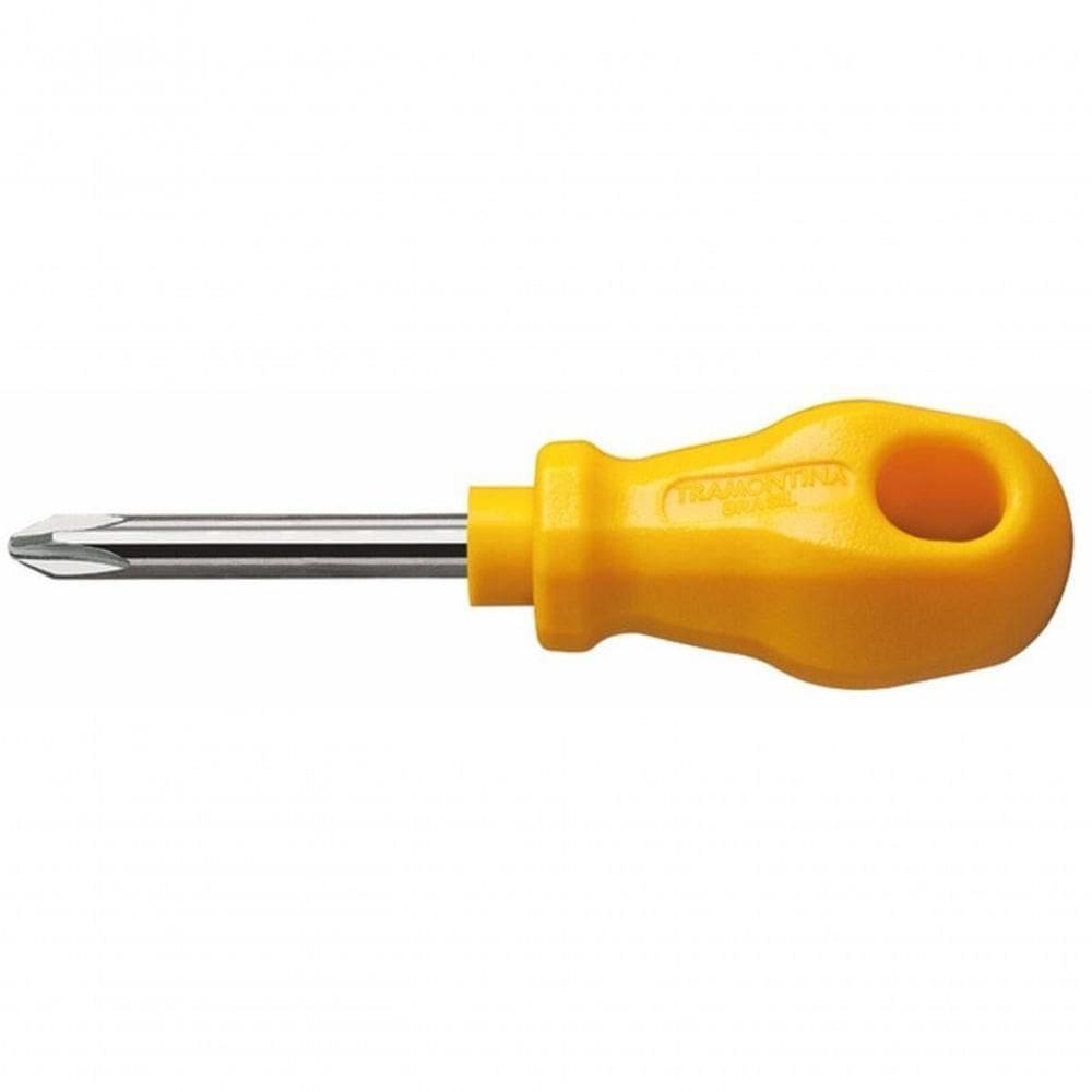 Chave De Fenda Toco Tramontina Master Yellow 3-16x1.1-12” Com Ponta Cruzada