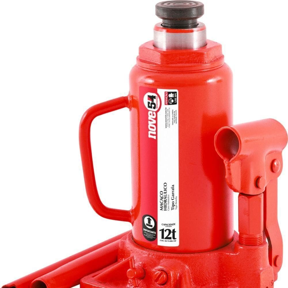 Macaco Hidráulico Garrafa 12 Toneladas 1 Estágio - Nove54