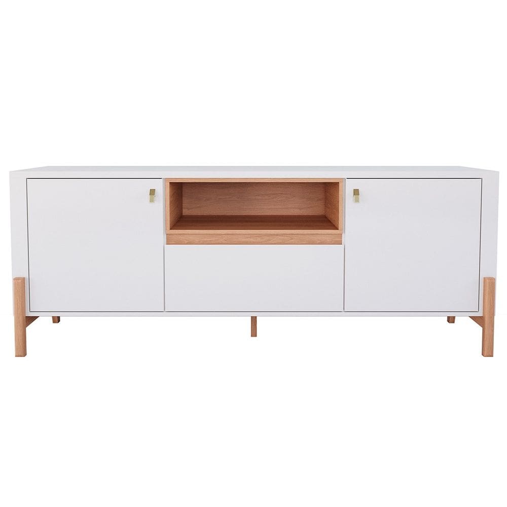 Rack Bancada para Tv de até 70” 2 Portas 1 Gaveta Gleyce